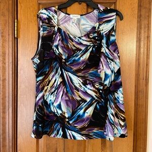 Dress Barn Multicolor Sleeveless Blouse